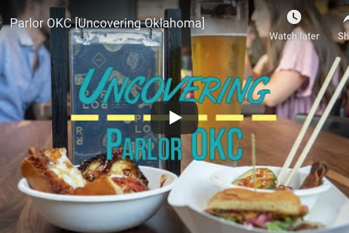 Table with food on it